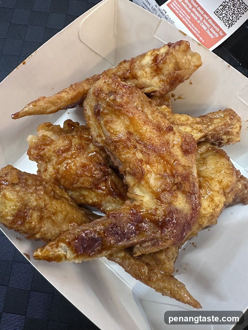 Fried Chicken Wings in Takeout Box