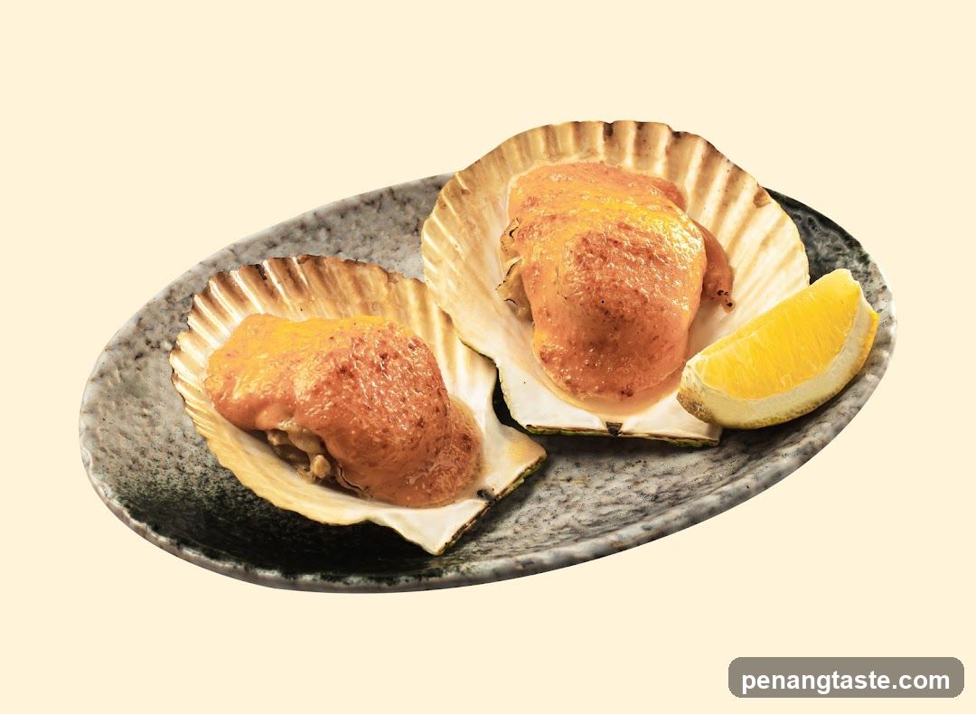 Seared Scallops with Lemon Wedge