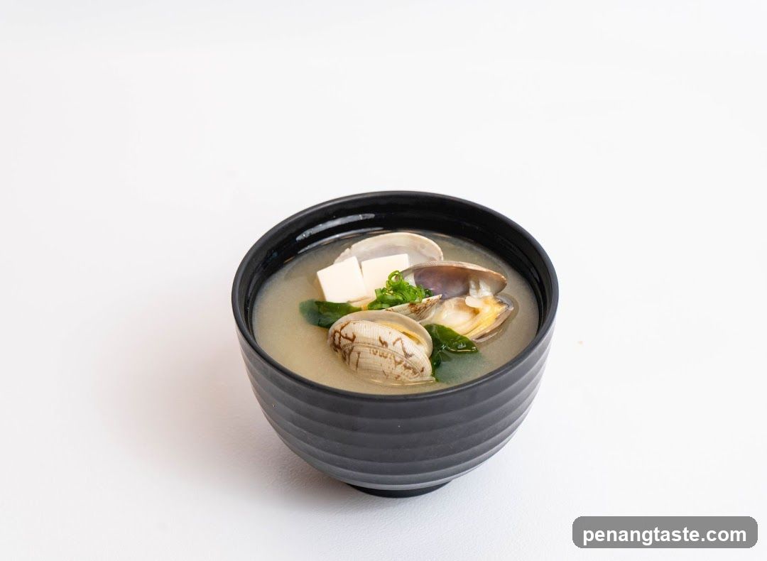 Clam Soup with Tofu and Greens