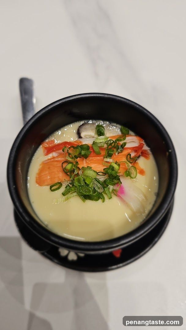 Soup with Crab Sticks and Green Onions