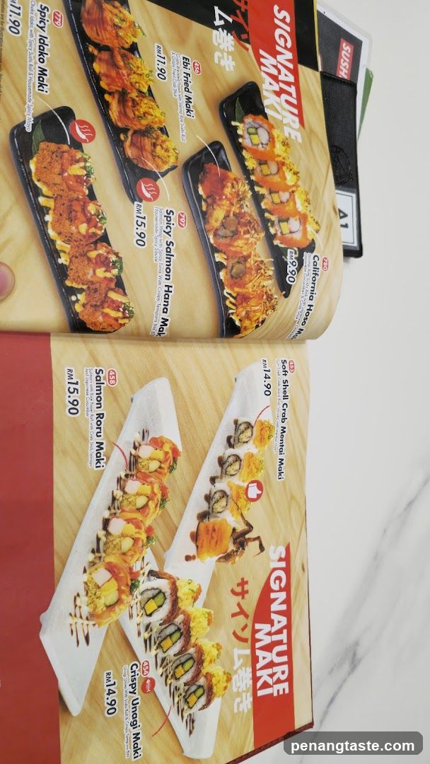 Sushi Menu Page