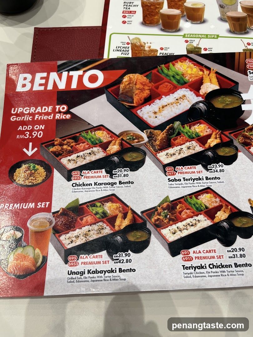 Bento Menu Page