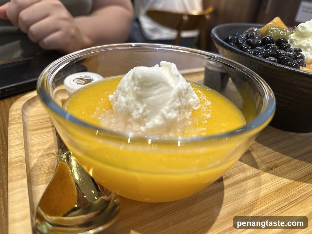 Dessert Bowl with Mango and Cream