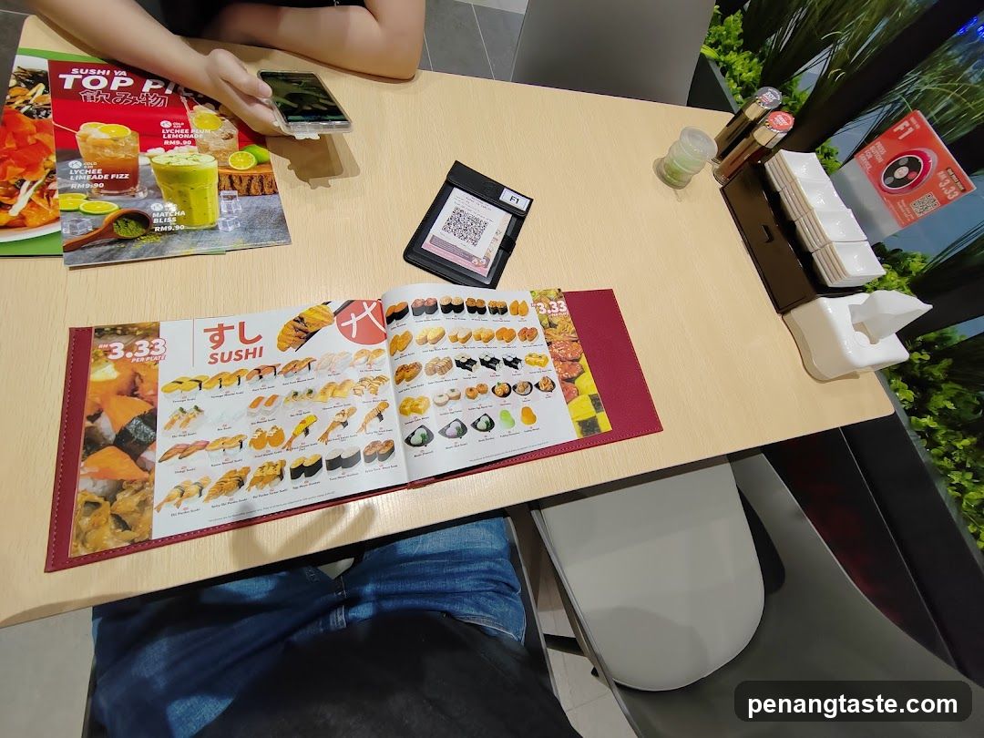 Sushi Restaurant Interior Table