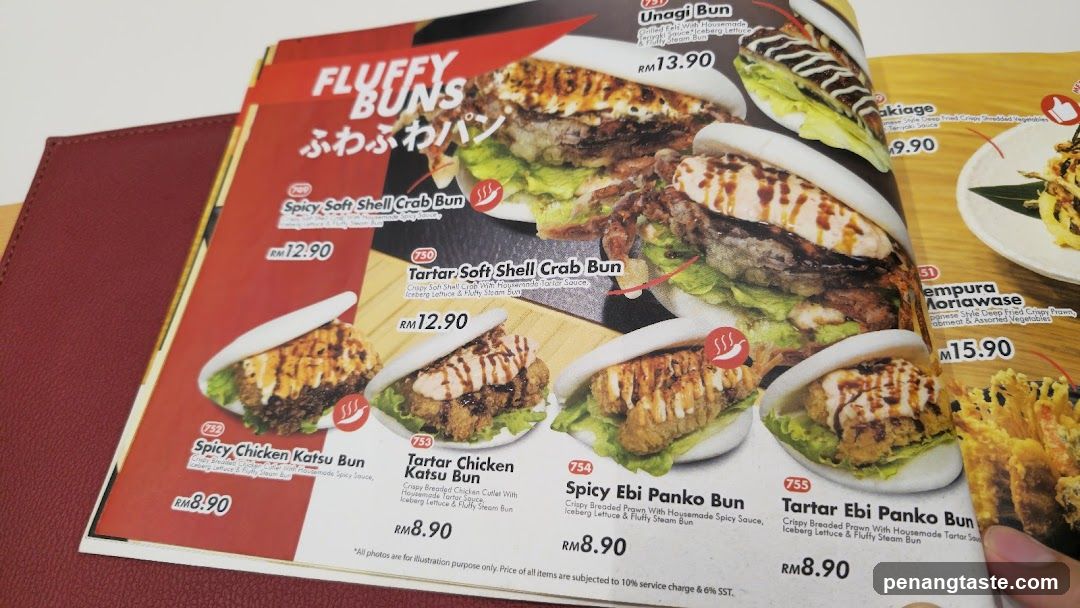 Fluffy Buns Menu Page