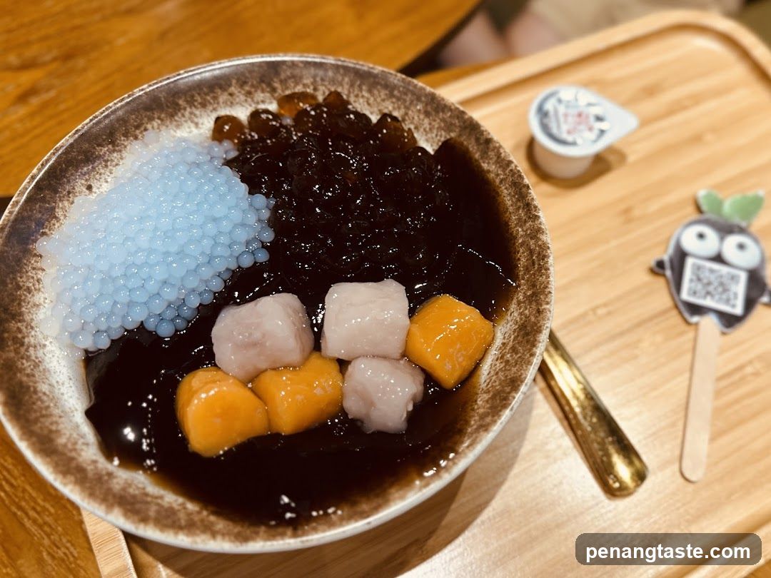 Bowl of Sweet Dessert with Toppings