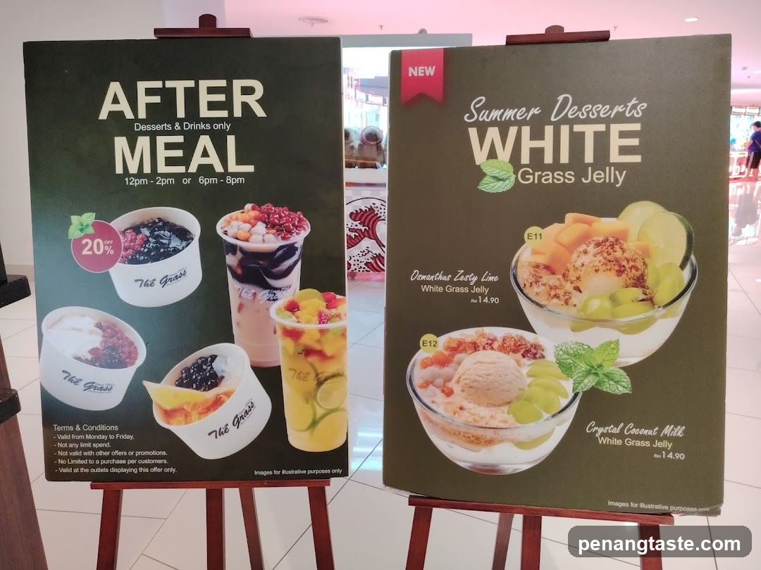 After Meal & Summer Desserts Menu Board