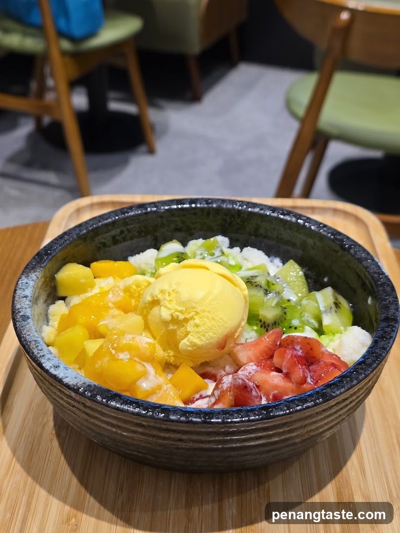 Fruit Bowl with Ice Cream