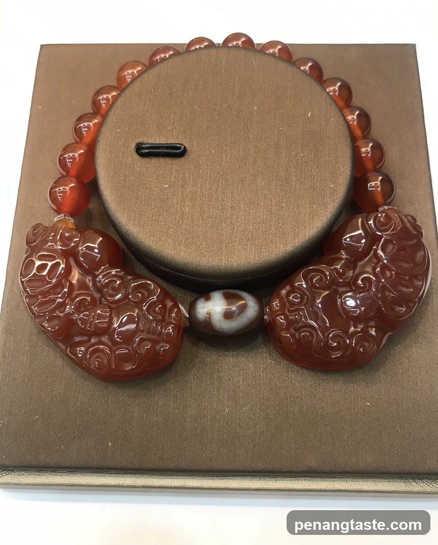 Jade Beaded Bracelet Display
