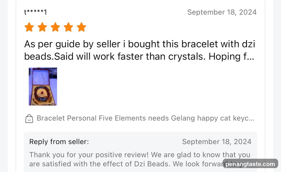 Product Review with DZI Beads Bracelet