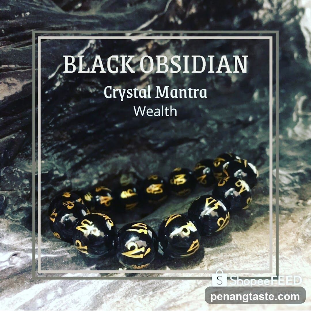 Black Obsidian Crystal Mantra