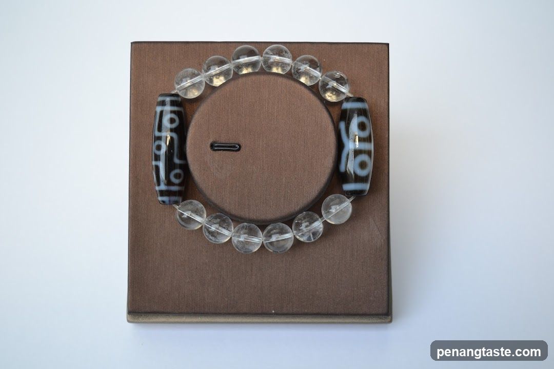 Jewelry Display on Wooden Stand