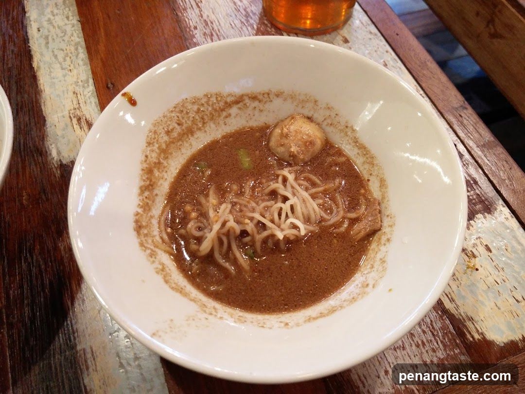 Bowl of Ramen with Broth and Noodles