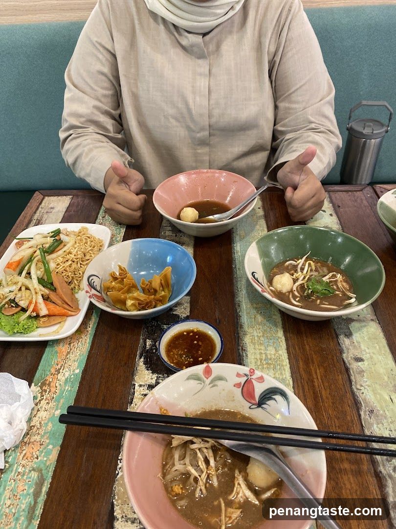 Dining Table with Various Dishes