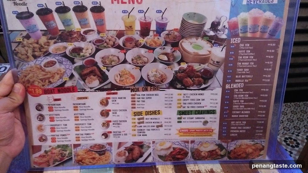 Noodle & Drink Menu Board