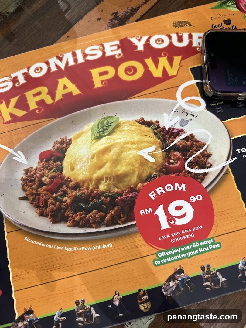 Kra Pow Menu Display