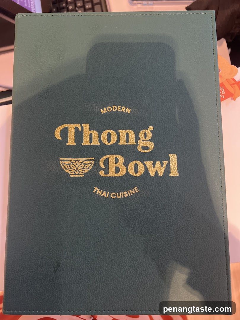 Thong Bowl Menu Cover