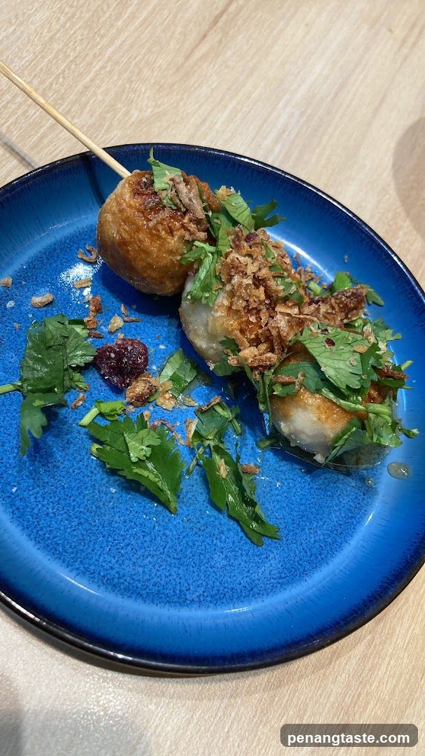 Fried Dumpling with Garnish