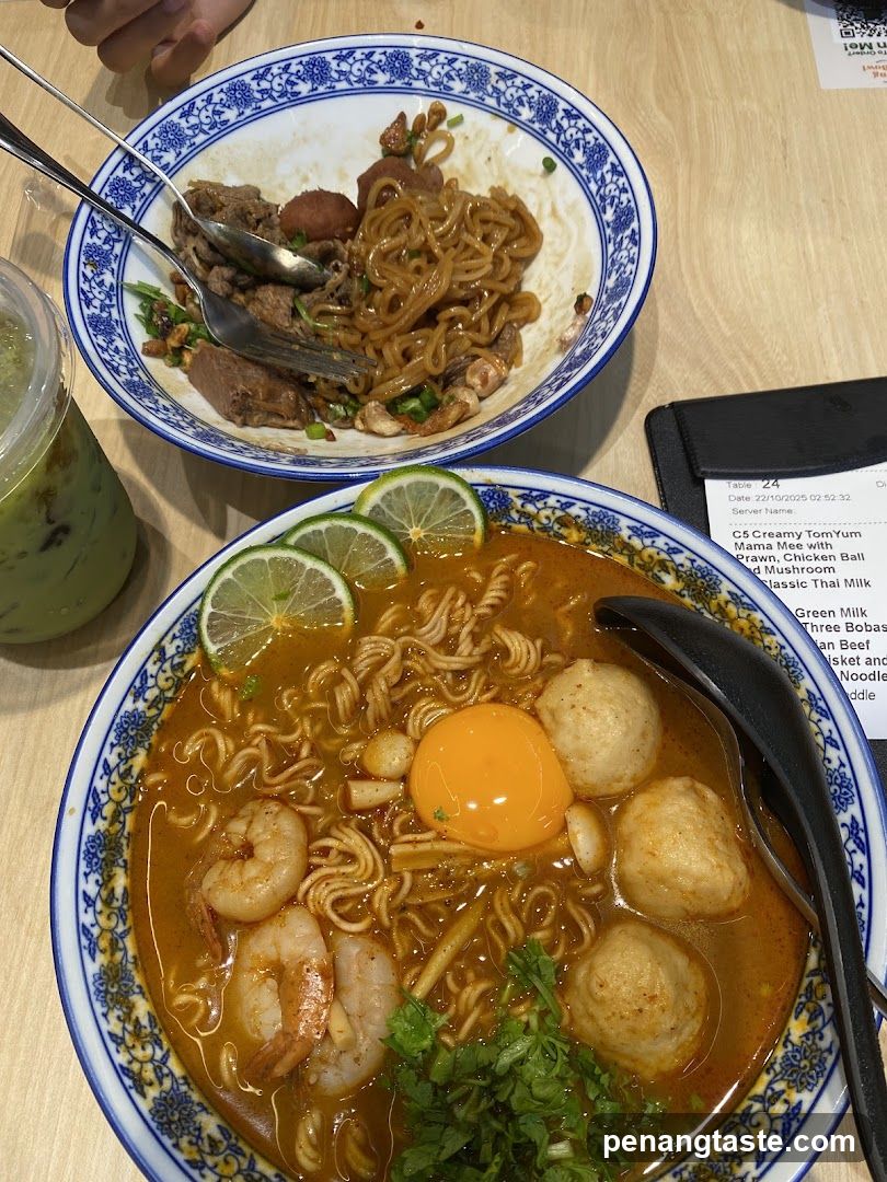 Ramen and Tom Yum Soup
