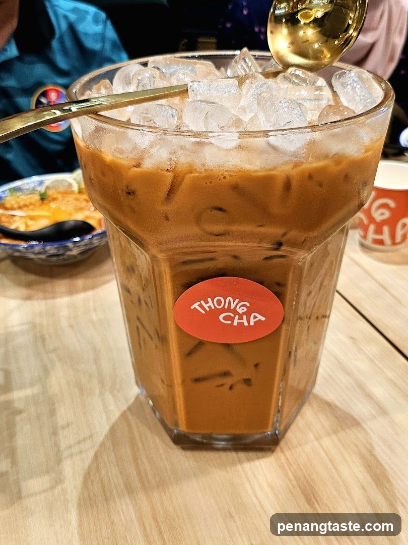 Iced Latte with Ice Cubes