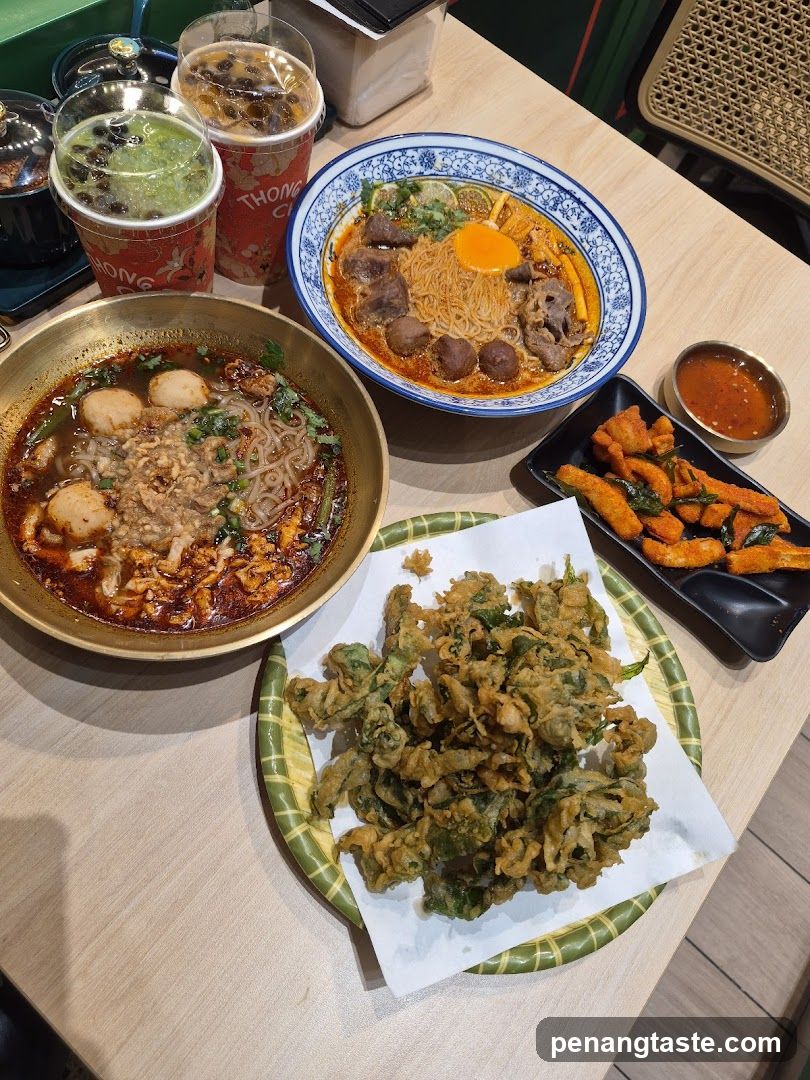Food Spread on Table