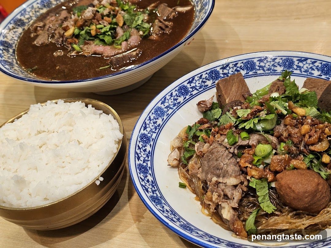 Asian Noodle and Soup Meal