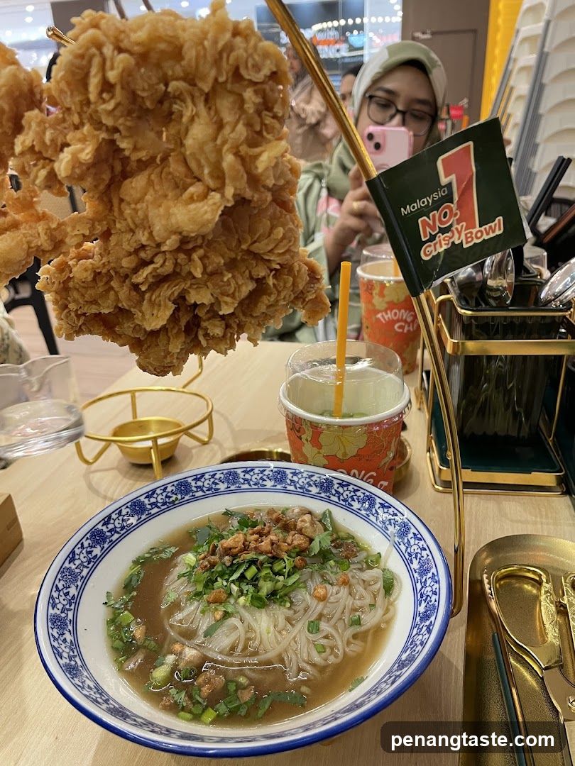 Fried Chicken and Noodle Bowl