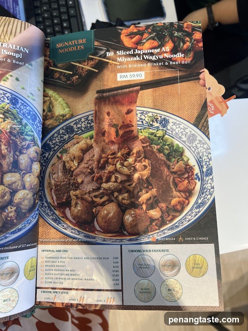 Noodle Menu Page