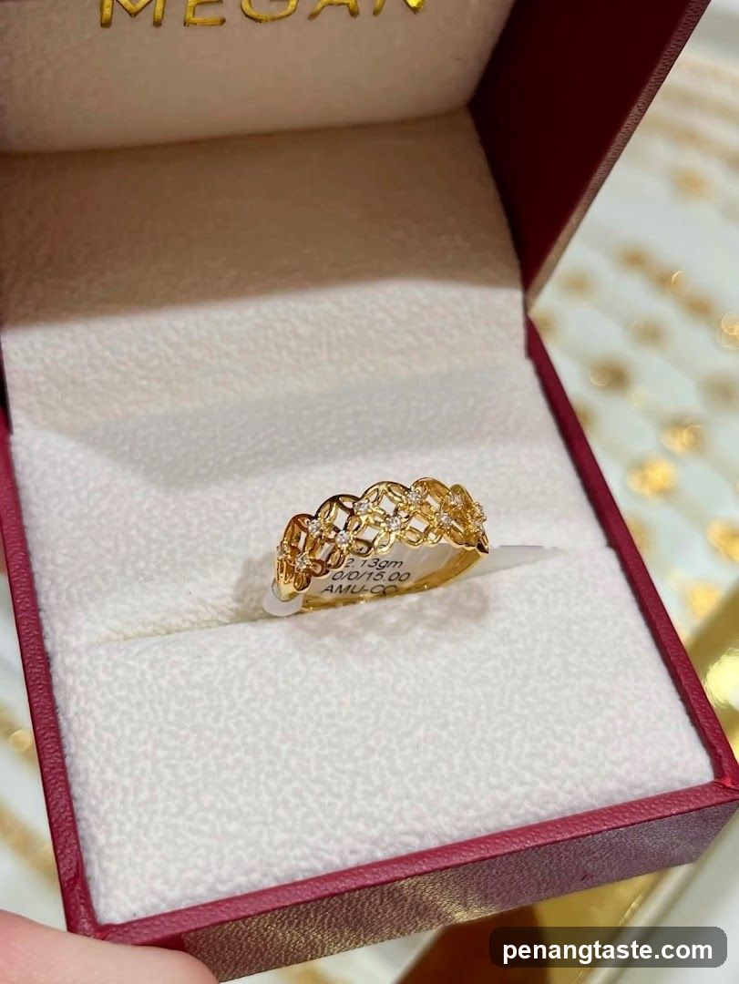Gold Ring in Display Box