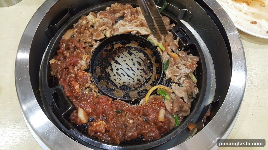 Grilled Meat on Hot Plate
