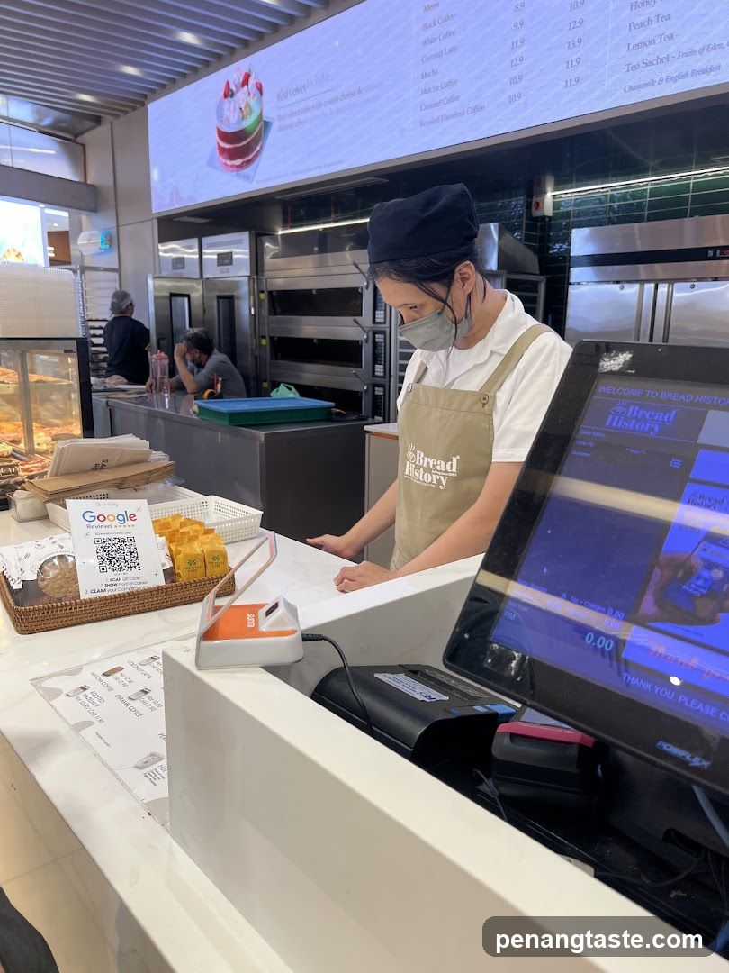 Bread History Counter Interior