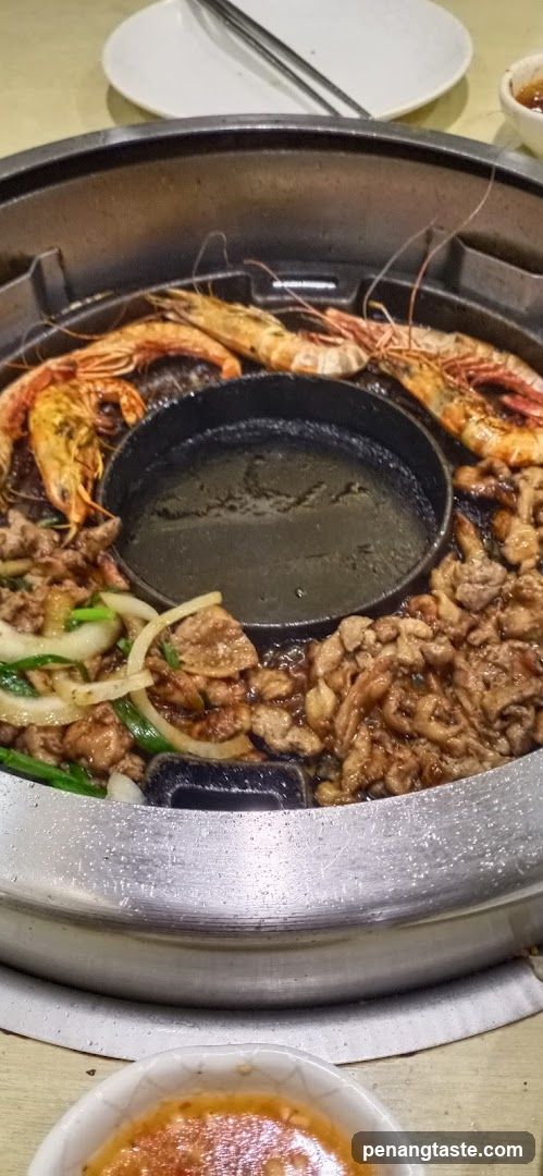 Grilled Seafood and Meat Dish