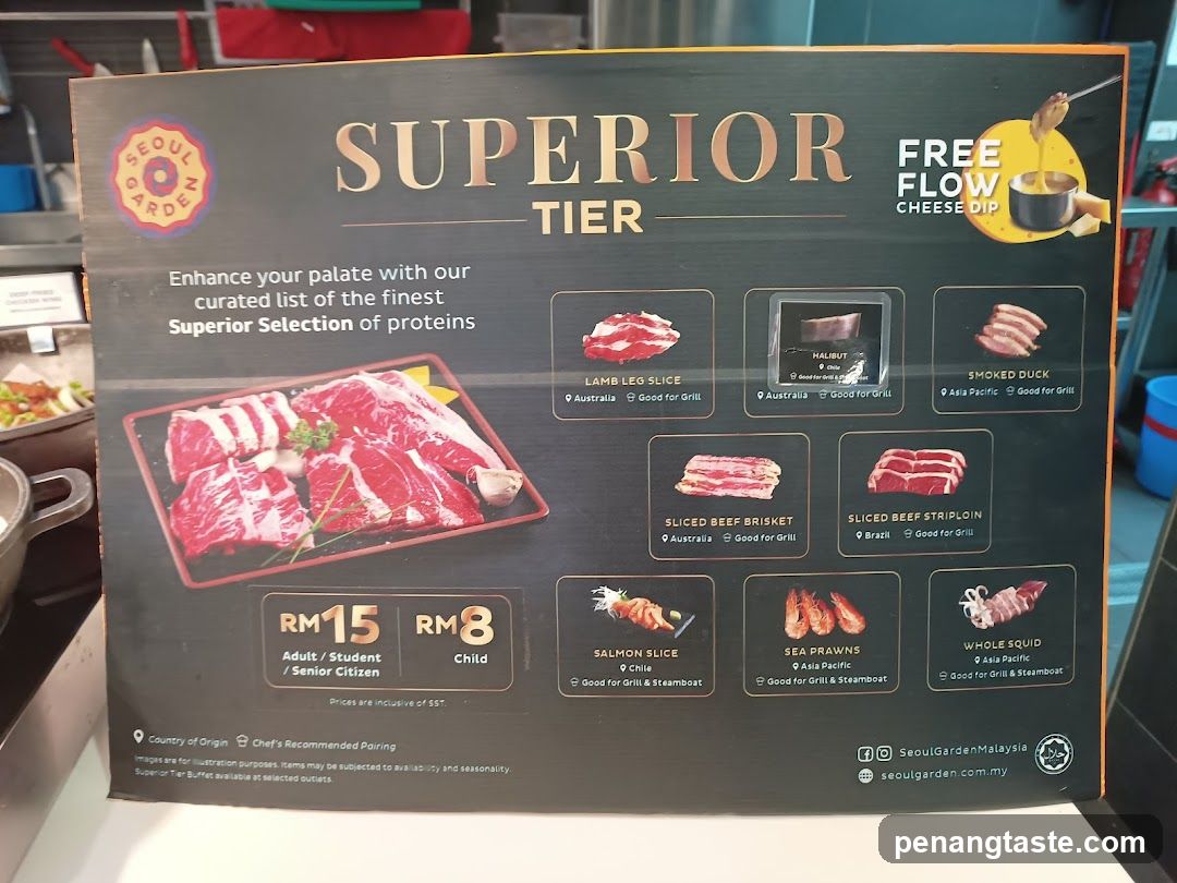 Superior Tier Menu Board