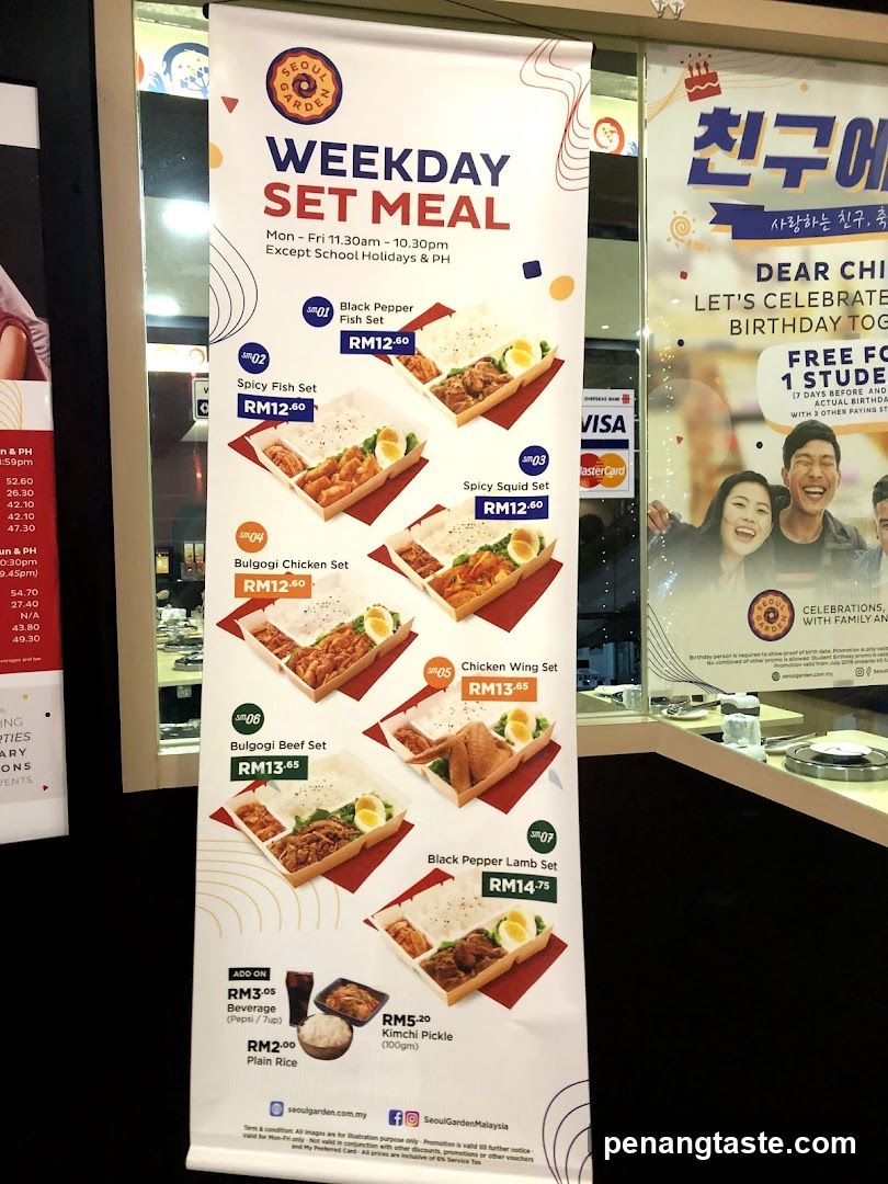 Weekday Set Meal Menu Banner