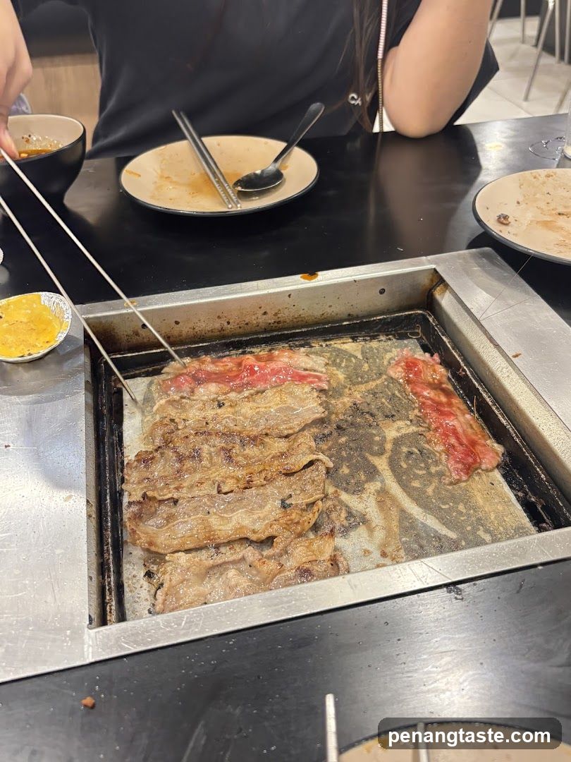 Grilled Meat at Table