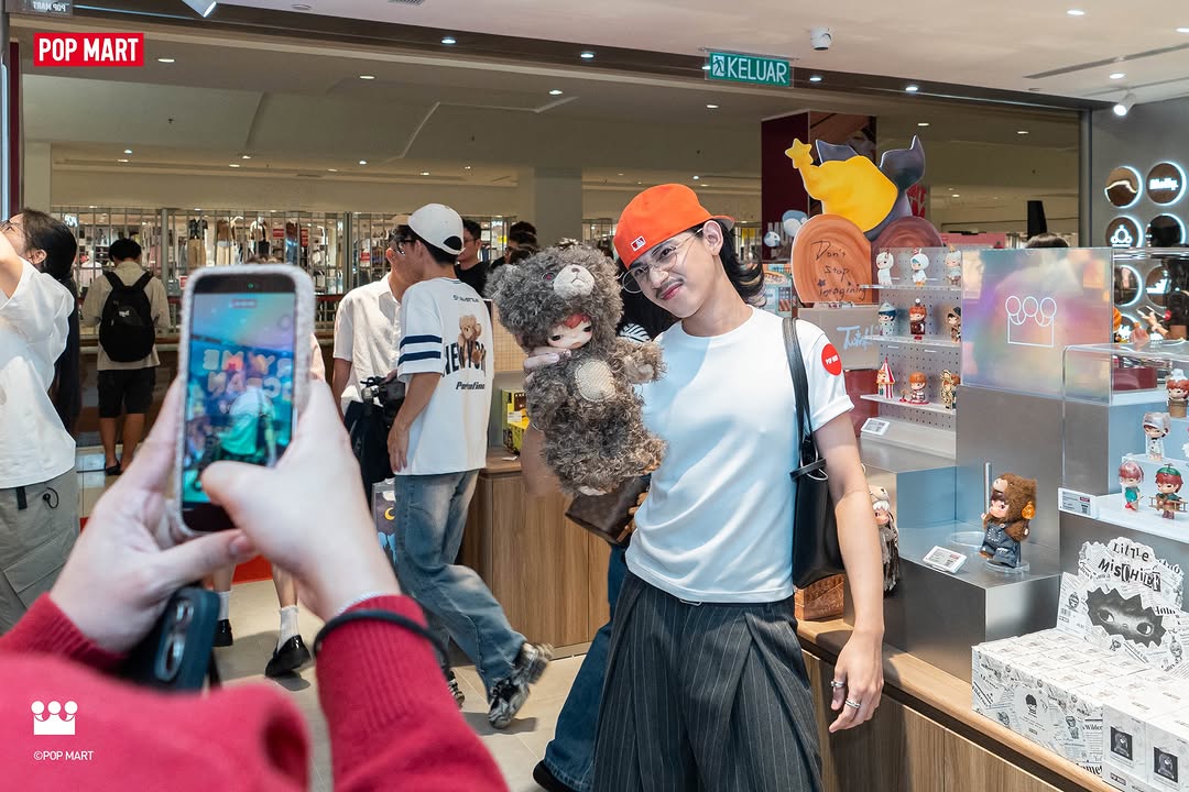 POP MART Gurney Plaza opening crowd on Level 1 Main Wing, Penang Island
